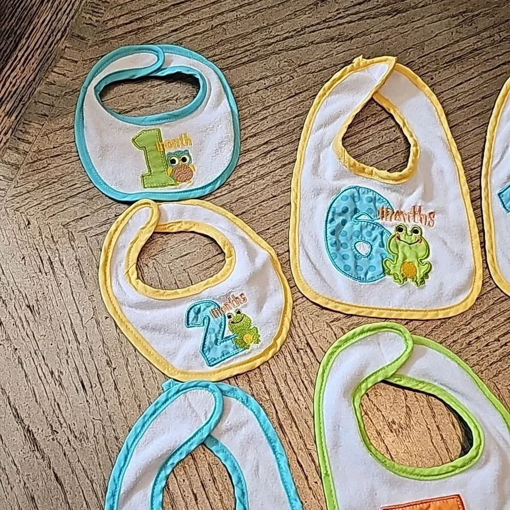 Baby bibs with months